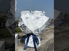 Ρετρό φυλλωτικό χαρτί περιτύλιξης, μπουκέτο φρέσκων λουλουδιών, δημοφιλές αδιάβροχο χαρτί περιτύλιξης, λουλούδια