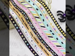 10mm Νέο Προϊόν Ατμόσφαιρα σκηνής του Χάλογουιν Καλοκύθα Φάντασμα αράχνης Καραμέλα Τρικ Maker Ρίμπον Ατμόσφαιρα