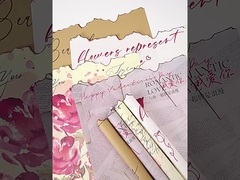 Χαρτί Τέχνης Flame Lover Fire Edge Retro Γλυκό Χαρτί συσκευασίας από αγελάδα