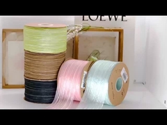 Κορεάτικη προνομιακή δίχρωμη λαμπερή κατακόρυφη ρυτίδα χιονισμένης γάζας