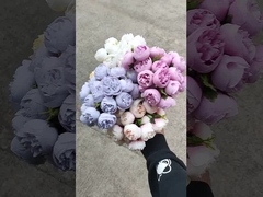 27 κεφάλια τεχνητό μπουκέτο λουλουδιών τσαγιού, Lafite, τεχνητό μπουκέτο λουλουδιών γάμου, διακόσμηση σπιτιού