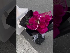 Πρώτη αγάπη στερεόχρωμο χαρτί ρολό λουλούδια μπουκέτο χαρτί περιτύλιξης, αδιάβροχο λουλούδια τέχνη περιτύλιξη πάπα