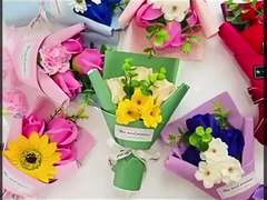 Δημιουργικό δώρο προσομοίωση Rose Bundle Soap Flower