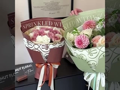 Σειρά Kroxin Αγγλικό Αδιάβροχο Χάρτινο Χάρτινο Συσκευασίας Λουλουδιών