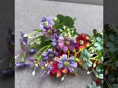 Συμπεριλαμβανομένων των 15 επικεφαλής επικάλυψη χαρούμενο χρυζάνθο μικρό χερούλι δέσμη μεταξωτό λουλούδι σπίτι ξενοδοχείο γάμο pho