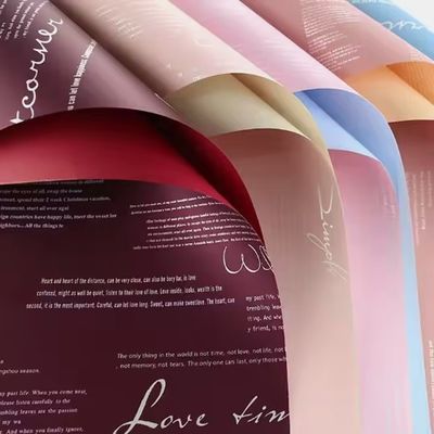 Καλή τιμή. Αδιάβροχο χαρτί μπουκέτο διαφανές χαρτί περιτύλιξης λουλουδιών σε απευθείας σύνδεση