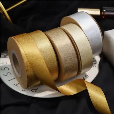 Καλή τιμή. Υψηλής αντοχής πολυεστέρας σατένης κορδέλα δώρο κουτί συσκευασία Custom τυπωμένο λογότυπο Glitter σε απευθείας σύνδεση