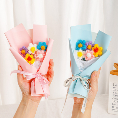 Αγορά Μίνι μπουκέτα από κλωστοϋφαντουργικά λουλούδια. Τέλειο δημιουργικό δώρο για τη μέρα της μητέρας. online manufacture