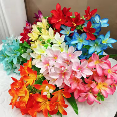 Αγορά Παραγωγοί Άμεση πώληση Τεχνητή λυλούδια λουλούδι μπουκέτο καυτή πώληση Οικιακή διακόσμηση Γάμος Γιορτή ψεύτικο μπουκέτο λουλούδια διαδικτυακή κατασκευή