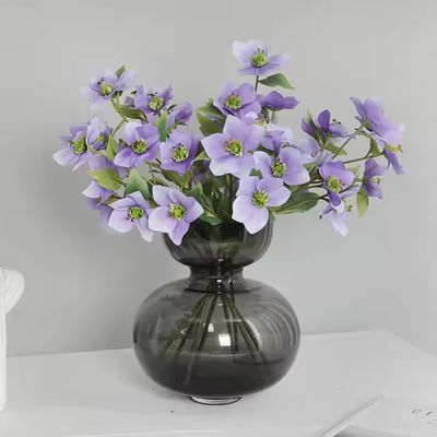 Αγορά Χονδρικός πώληση 5 κεφαλιών λουλούδι Dodder Τεχνητό λουλούδι Hellebore για διακόσμηση σπιτιού διαδικτυακή κατασκευή