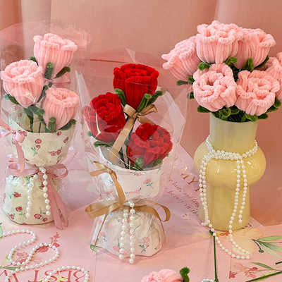Καλή τιμή. Χειροποίητο Twist Bar Simulation Rose Bundle Τελειωμένο Δώρο του Αγίου Βαλεντίνου Δημιουργικό Φεστιβάλ Γενεθλίων Σύντροφος Δώρο σε απευθείας σύνδεση