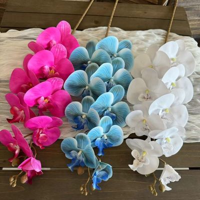Καλή τιμή. Φαλαενόπσις τεχνητά λουλούδια με υψηλή ποιότητα, τεχνητά λουλούδια για γάμους και διακόσμηση σπιτιών, διασυνοριακό εξωτερικό εμπόριο χονδρικής σε απευθείας σύνδεση