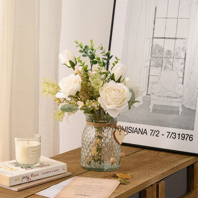 Αγορά Η Amazon προέρχεται από τεχνητά τριαντάφυλλα για διακόσμηση καθιστικού και σπιτιού, τεχνητά τριαντάφυλλα τεχνητά λουλούδια διαδικτυακή κατασκευή