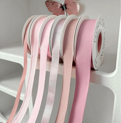 Αγορά Ροζ μνήμη κορδέλα Φυτική διακόσμηση Συσκευή Συσκευές μαλλιών Συσκευή δώρων Συσκευή με χειροποίητο μπουκέτο DIY διαδικτυακή κατασκευή