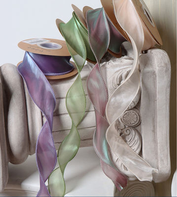 Αγορά Χειροποίητο υλικό DIY Μαύρη κορδέλα και ανθρωπογενής υφή μεταξιού Νήμα από ψαροουρά για συσκευασία φρέσκων μπουκέτων λουλουδιών διαδικτυακή κατασκευή