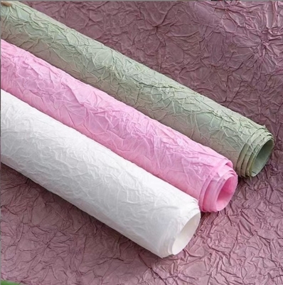 Αγορά DIY Πλεοειδές χαρτί περιτύλιξης λουλουδιών σε πολλά χρώματα χειροποίητη πέτρα υφή Εσωτερική επένδυση χαρτί τέλεια για την Ημέρα του Αγίου Βαλεντίνου online manufacture