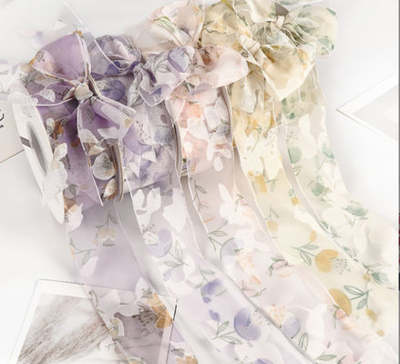 Αγορά Πλέσιμο Qixi Ημέρα του Αγίου Βαλεντίνου λουλούδι χορός κορδέλα λουλούδι δέσμη λουλούδι κορδέλα χειροποίητο Diy Bow διακόσμηση κορδέλα λουλούδι τέχνη λευκό διαδικτυακή κατασκευή