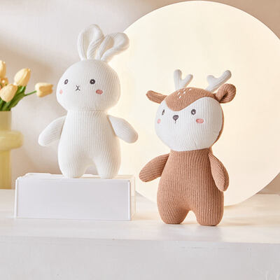 Αγορά 18cm Crochet Animal Plush Doll, PP Cotton Filled Toy για παιδιά και δώρα διαδικτυακή κατασκευή