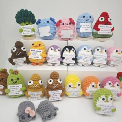 Αγορά Αμιγκουρούμι Ζώο Δώρο Crochet Παιχνίδι Plush Κούκλα Χειροποίητο Crochet Bauble Juguete Παιχνίδι Συναισθηματική Υποστήριξη Θετική κάρτα έγκρισης διαδικτυακή κατασκευή