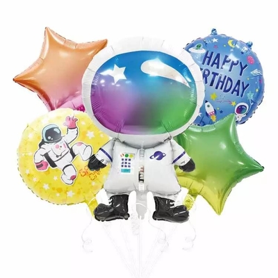 Καλή τιμή. Spaceman αστροναυτών πυραύλων θέματος μακρινού διαστήματος τα μπαλόνια φύλλων αλουμινίου καθορισμένα Globos για τη διακόσμηση σε απευθείας σύνδεση