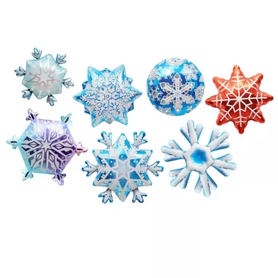 Καλή τιμή. Snowflake μπαλονιών διακοσμήσεων παραθύρων Χριστουγέννων Wholesal μπαλόνι φύλλων αλουμινίου αργιλίου για τη διακόσμηση Χριστουγέννων σε απευθείας σύνδεση