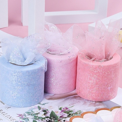 Καλή τιμή. Πολυεστέρας Organza Tulle Rolls με πολυχρωματικό σχεδιασμό σε απευθείας σύνδεση