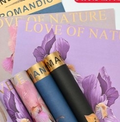 Καλή τιμή. Hot stamping Fauvism Flower Paper Flower Packaging Paper σε απευθείας σύνδεση
