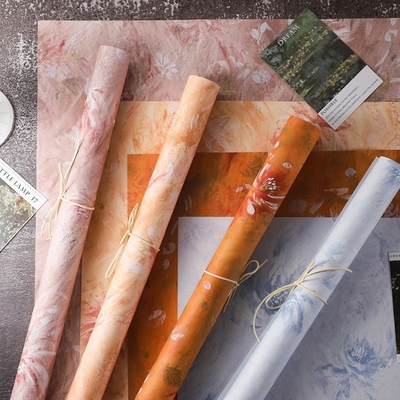 Καλή τιμή. Wholesale of oil painting series flower wrapping paper, thickened waterproof, popular art paper, flower shop materials, flower art splendor paper σε απευθείας σύνδεση