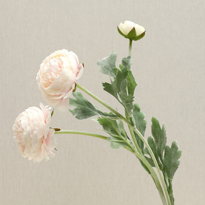 Καλή τιμή. High-end ins Nordic style flocking 3-head thousand-shaped lotus artificial flower home living room decoration artificial flower wholesale σε απευθείας σύνδεση