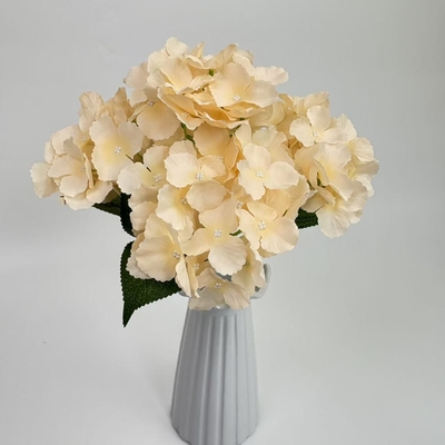 Καλή τιμή. Artificial hydrangea with leaves, artificial flower wedding setting, wedding signage decoration, home placement σε απευθείας σύνδεση