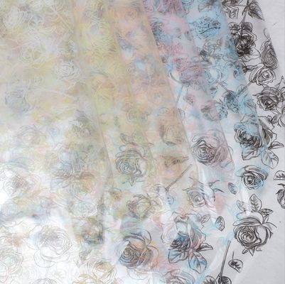 Καλή τιμή. Κρυστάλλινο ροζ OPP φύλλο περιτύλιξης λουλουδιών, σελοφάνιο διαφανές τυπωμένο μπουκέτο λουλουδικής τέχνης, φύλλο περιτύλιξης λουλουδιών σε απευθείας σύνδεση