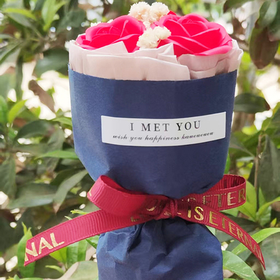 Καλή τιμή. Baby's Breath Rose Μίνι μπουκέτο λουλουδιών σαπουνιού, δώρο γενεθλίων, ενθύμιο, διακόσμηση αυτοκινήτου και στολίδι σε απευθείας σύνδεση
