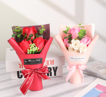 Καλή τιμή. Δημιουργικό δώρο προσομοίωση Rose Bundle Soap Flower σε απευθείας σύνδεση