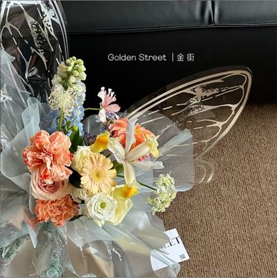 Καλή τιμή. Κρυστάλλινη πεταλούδα κυτταροφάνιο δημοφιλές χαρτί περιτύλιξης λουλουδιών για τα ανθοπωλεία σε απευθείας σύνδεση