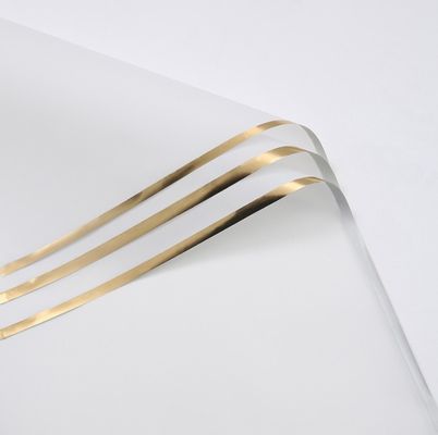 Καλή τιμή. Χρυσόμαυρο Ζελατινώδες Φιλμ Χαρτί περιτυλίγματος λουλουδιών 58*58cm Ημιδιαφανές Χρόνος αποστολής 30-45 ημέρες για υλικό συσκευασίας μπουκέτων σε απευθείας σύνδεση