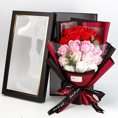 Καλή τιμή. 18-Rose Soap Flower Gift Box Custom Floral Gift για τα Χριστούγεννα του Αγίου Βαλεντίνου σε απευθείας σύνδεση