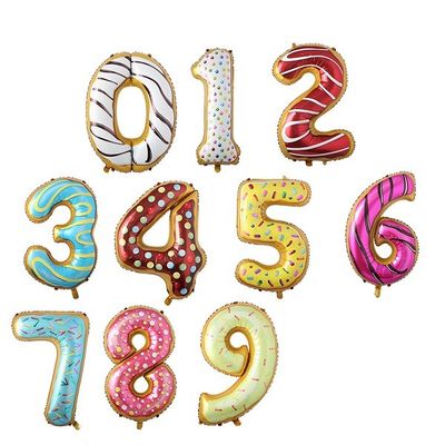 Καλή τιμή. Μπαλόνια αριθμών από φύλλο αλουμινίου 32 ιντσών για πάρτι γενεθλίων σε απευθείας σύνδεση