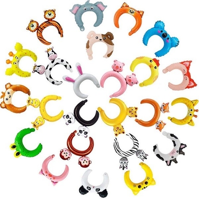 Καλή τιμή. 24pcs Headbands κινούμενων σχεδίων παιδιών διογκώσιμος ζωικός cOem μπαλονιών φύλλων αλουμινίου σε απευθείας σύνδεση